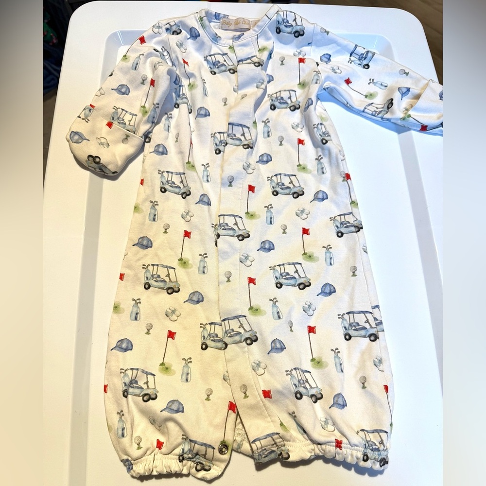 Baby Club Chic 0-3m Golf Themed Nightgown